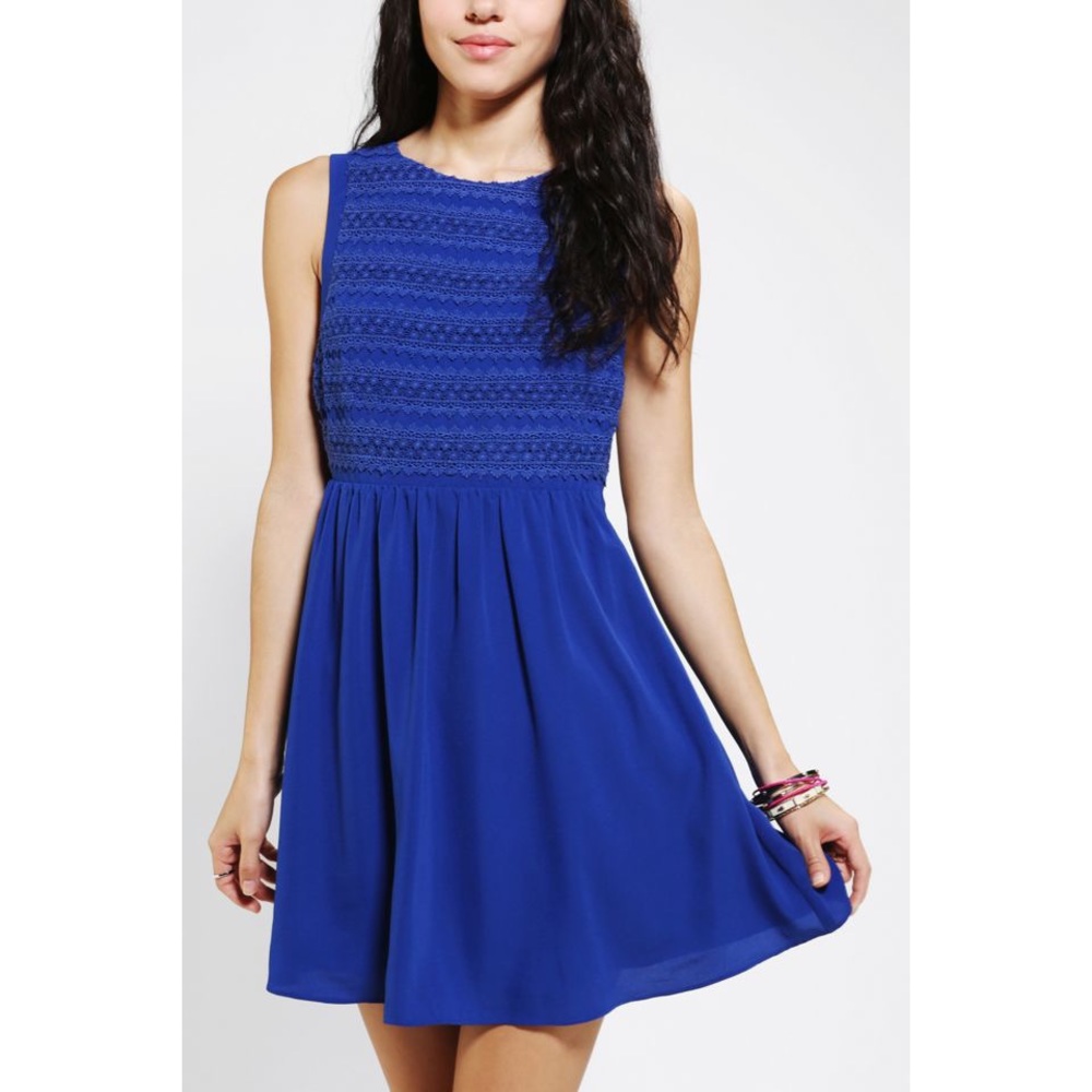 Ladakh Dream Lover Cutout Dress in Cobalt